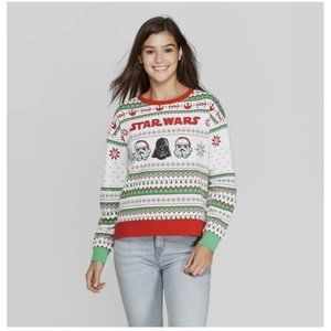 Star Wars Ugly Christmas Sweatshirt Darth Vader Storm Troopers Unisex Medium